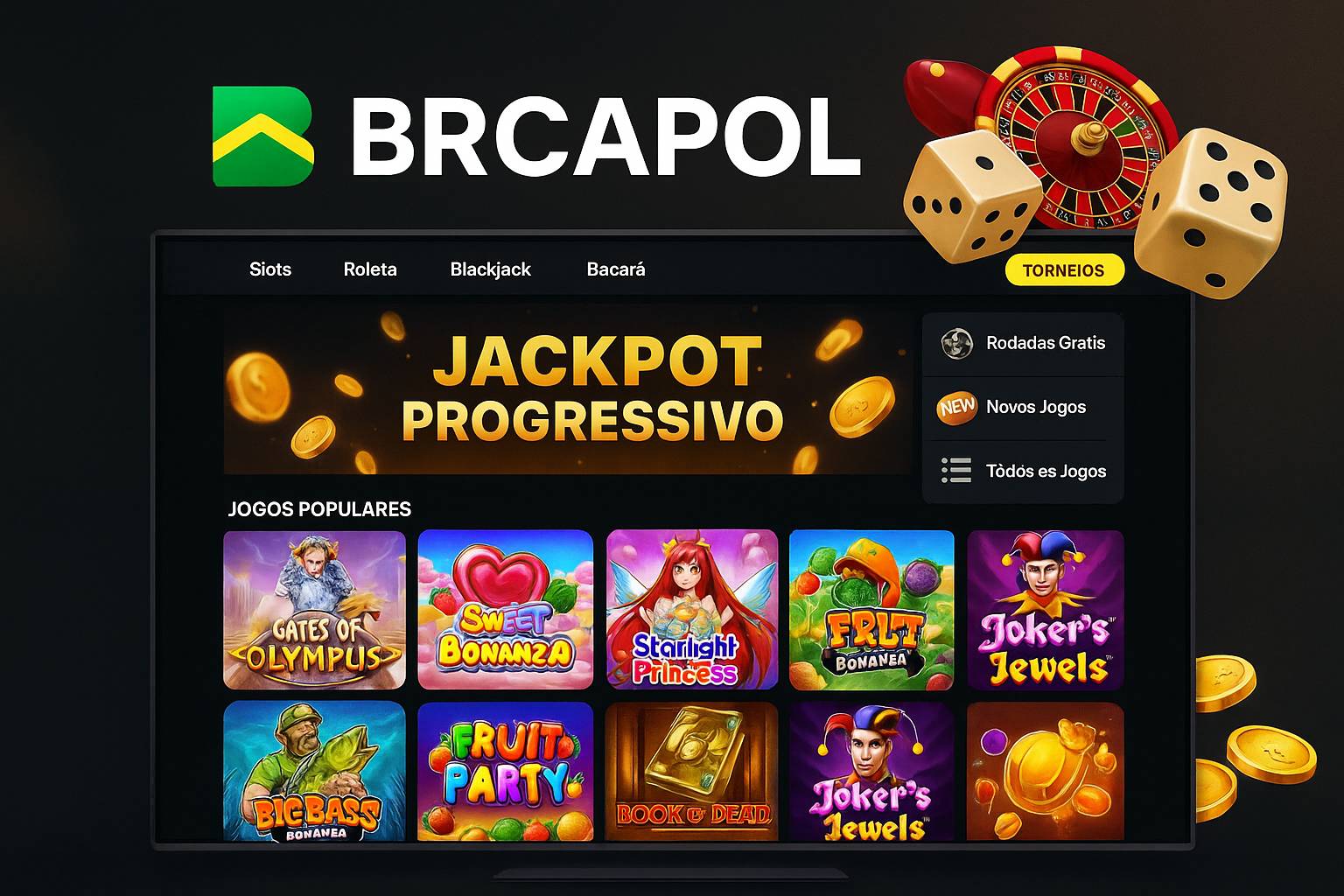 Jogos de cassino online BRCAPOL